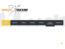 Tablet Screenshot of mightytrucking.com